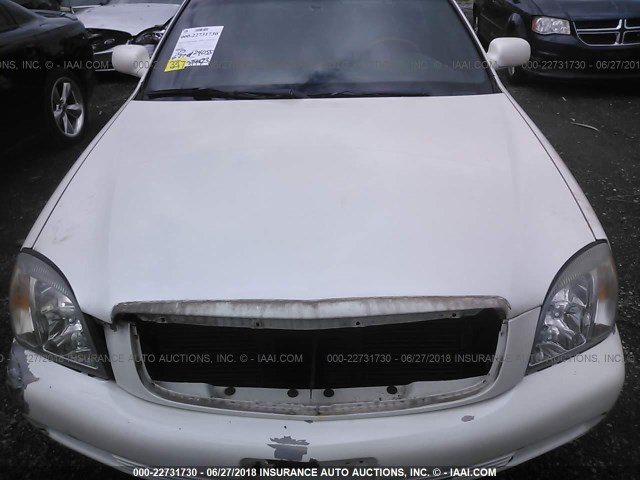 1G6KF57902U117696 - 2002 CADILLAC DEVILLE DTS WHITE photo 6