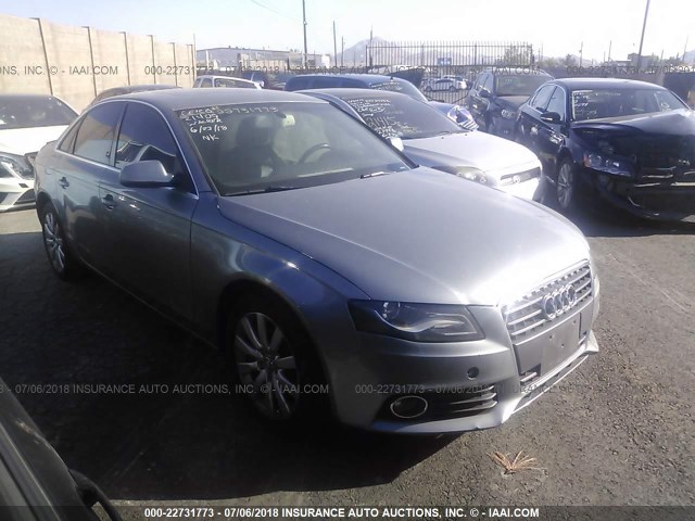 WAUEFAFL7BN001760 - 2011 AUDI A4 PREMIUM PLUS GRAY photo 1