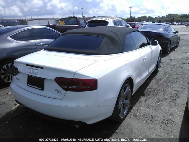 WAULFAFH9CN009041 - 2012 AUDI A5 PREMIUM PLUS WHITE photo 4