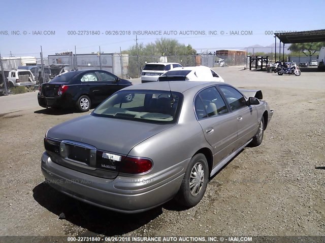 1G4HR54K04U221111 - 2004 BUICK LESABRE LIMITED GOLD photo 4