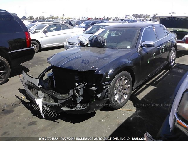 2C3CCACG8CH277373 - 2012 CHRYSLER 300 LIMITED BLACK photo 2