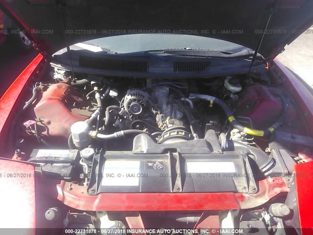 2G2FS22K3T2218651 - 1996 PONTIAC FIREBIRD RED photo 10