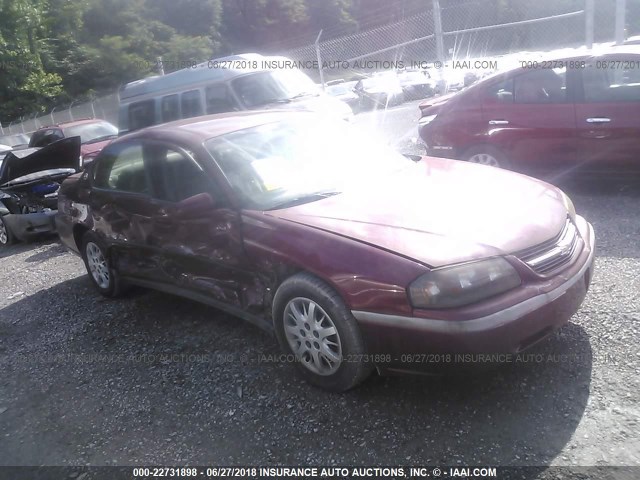 2G1WF52E259214623 - 2005 CHEVROLET IMPALA 勃艮第红 照片 1
