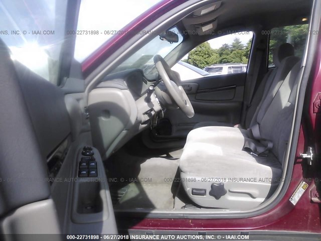 2G1WF52E259214623 - 2005 CHEVROLET IMPALA 勃艮第红 照片 5