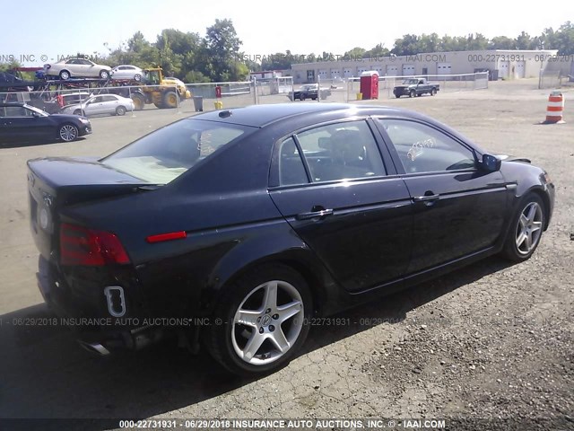 19UUA66256A039116 - 2006 ACURA 3.2TL BLACK photo 4