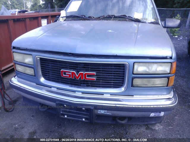 1GKFK16K2RJ759506 - 1994 GMC SUBURBAN K1500 Light Blue photo 6