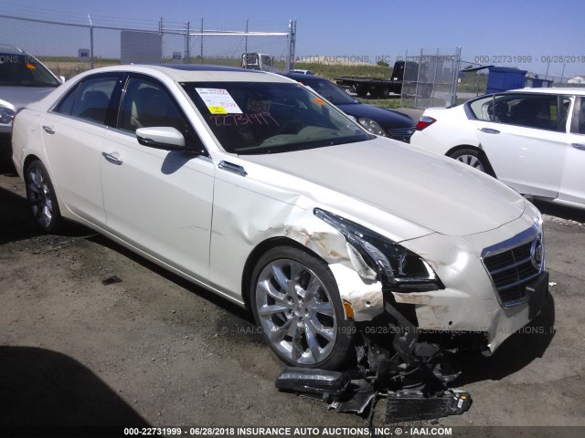 1G6AS5S31E0123920 - 2014 CADILLAC CTS PERFORMANCE COLLECTION WHITE photo 1