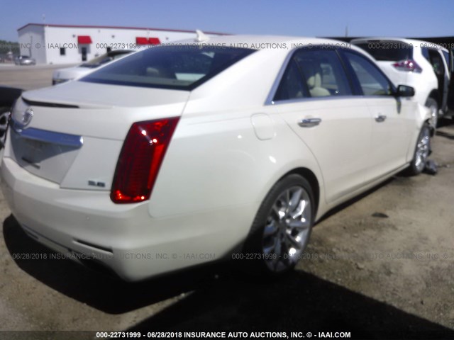 1G6AS5S31E0123920 - 2014 CADILLAC CTS PERFORMANCE COLLECTION WHITE photo 4