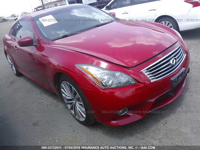 JN1CV6EK9CM423395 - 2012 INFINITI G37 SPORT RED photo 1