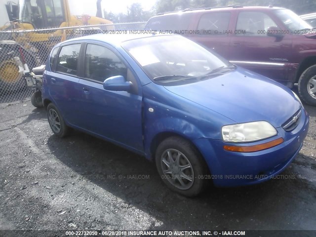 KL1TD66677B725746 - 2007 CHEVROLET AVEO LS BLUE photo 1