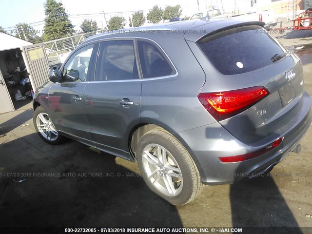WA1WGAFP3DA066701 - 2013 AUDI Q5 PRESTIGE GRAY photo 3