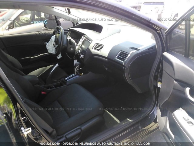 2HGFB2F73FH548827 - 2015 HONDA CIVIC SE BLACK photo 5