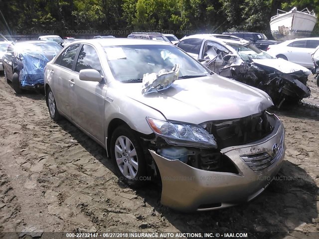 JTNBB46K673004805 - 2007 TOYOTA CAMRY NEW GENERAT HYBRID GOLD photo 1