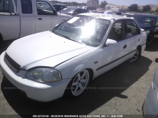 JHMEJ6577VS018310 - 1997 HONDA CIVIC LX WHITE photo 2