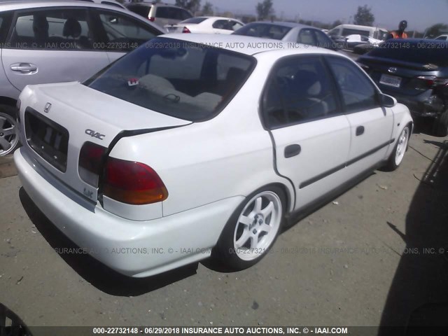 JHMEJ6577VS018310 - 1997 HONDA CIVIC LX WHITE photo 4