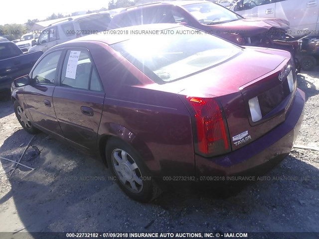 1G6DM577X40181736 - 2004 CADILLAC CTS RED photo 3
