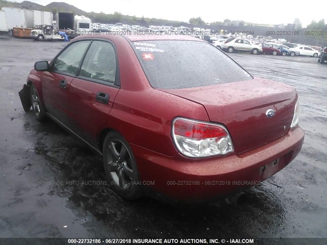 JF1GD61617G503391 - 2007 SUBARU IMPREZA 2.5I RED photo 3