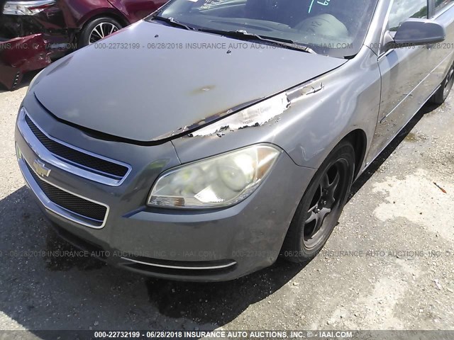 1G1ZH57B59F209239 - 2009 CHEVROLET MALIBU 1LT GRAY photo 6