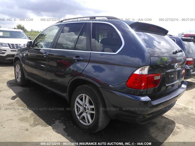 5UXFB53556LV21648 - 2006 BMW X5 4.4I Navy photo 3