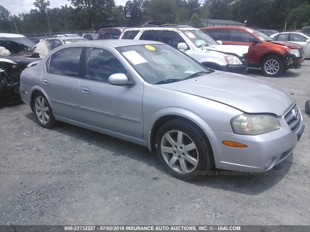 JN1DA31AX3T418076 - 2003 NISSAN MAXIMA GLE/SE SILVER photo 1