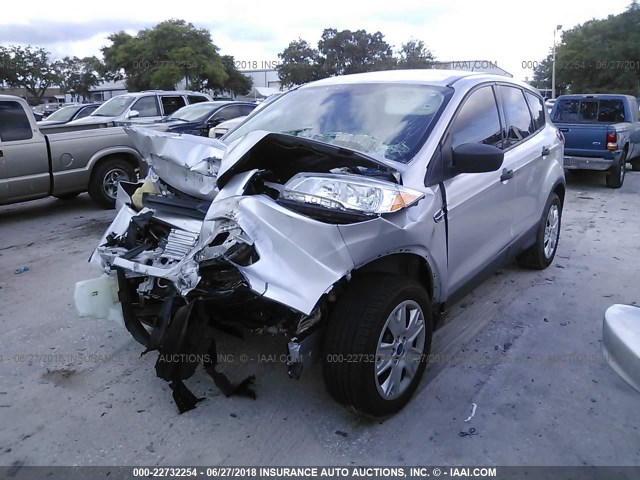 1FMCU0F72DUB43922 - 2013 FORD ESCAPE S SILVER photo 2