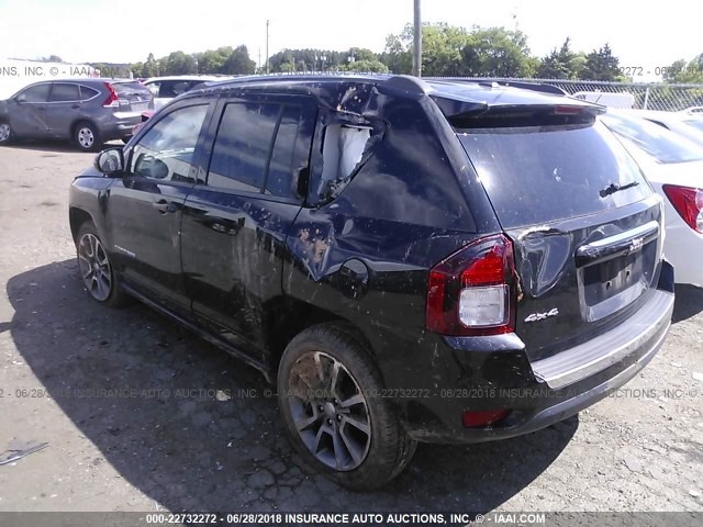 1C4NJDCBXFD333508 - 2015 JEEP COMPASS LIMITED BLACK photo 3