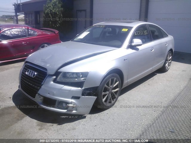 WAUFGAFB9BN061175 - 2011 AUDI A6 PREMIUM PLUS SILVER photo 2