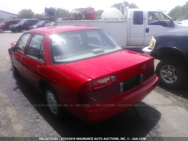 1G1LD5544TY223165 - 1996 CHEVROLET CORSICA RED photo 3