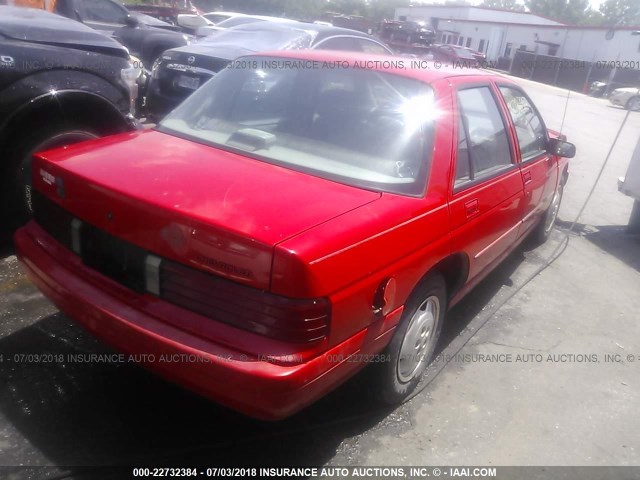 1G1LD5544TY223165 - 1996 CHEVROLET CORSICA RED photo 4