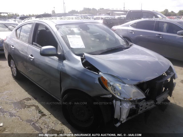 3N1CN7AP3CL853134 - 2012 NISSAN VERSA S/SV/SL SILVER photo 1