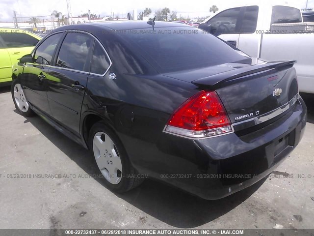 2G1WV58N981357694 - 2008 CHEVROLET IMPALA 50TH ANNIVERSARY BLACK photo 3