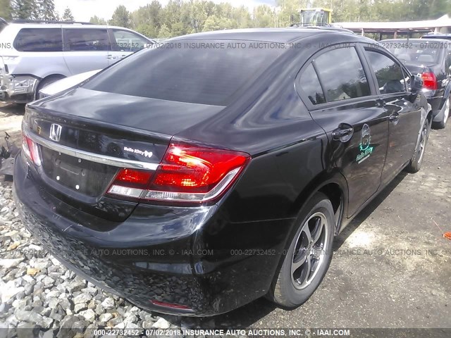 2HGFB2F70FH530897 - 2015 HONDA CIVIC SE BLACK photo 4