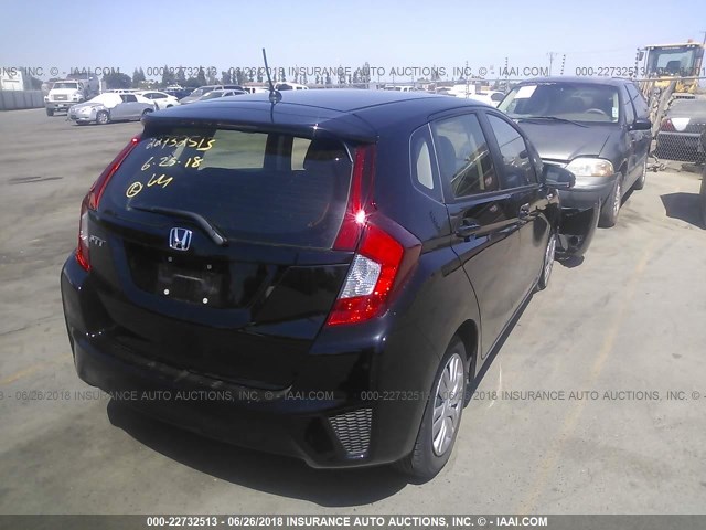 JHMGK5H53HS013958 - 2017 HONDA FIT LX BLACK photo 4