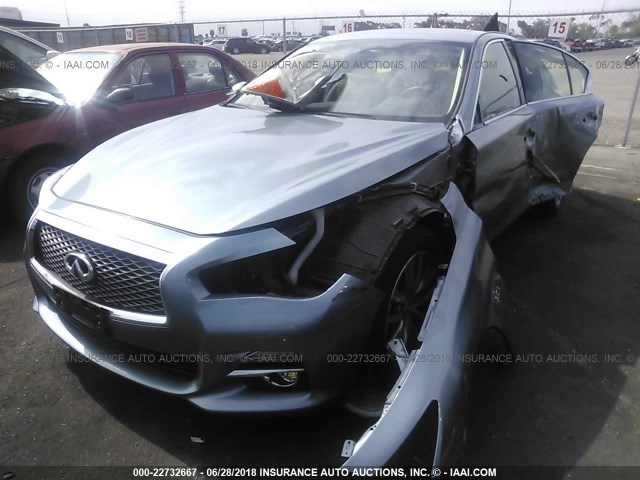 JN1EV7AP2HM731693 - 2017 INFINITI Q50 PREMIUM/SPORT/SE BLUE photo 2