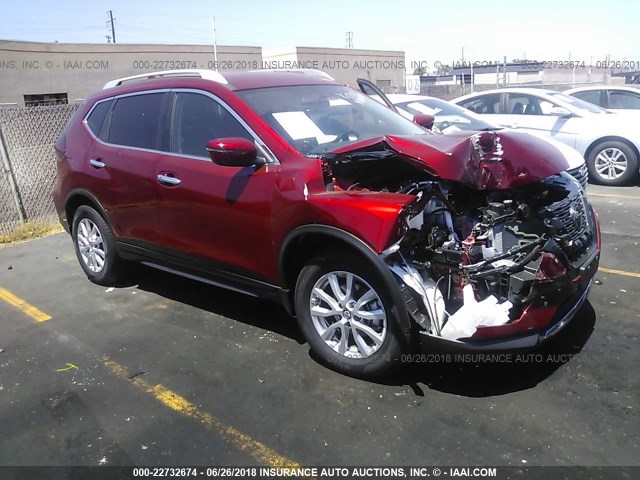 5N1AT2MT9JC765022 - 2018 NISSAN ROGUE S/SL RED photo 1
