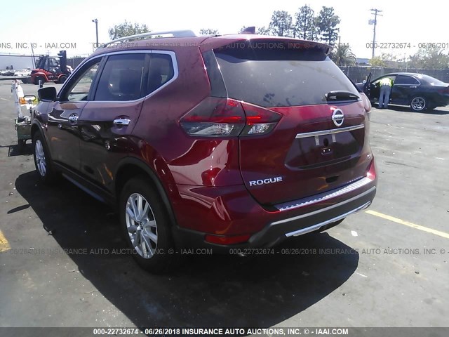 5N1AT2MT9JC765022 - 2018 NISSAN ROGUE S/SL RED photo 3