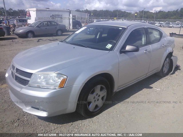 1B3CC4FB9AN220649 - 2010 DODGE AVENGER SXT SILVER photo 2