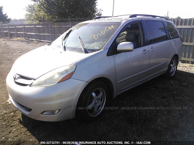 5TDZA22C86S504261 - 2006 TOYOTA SIENNA XLE/XLE LIMITED SILVER photo 2