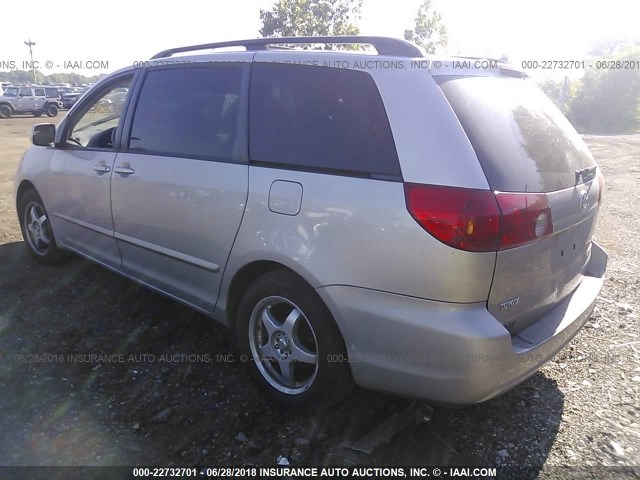 5TDZA22C86S504261 - 2006 TOYOTA SIENNA XLE/XLE LIMITED SILVER photo 3