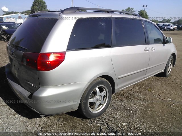 5TDZA22C86S504261 - 2006 TOYOTA SIENNA XLE/XLE LIMITED SILVER photo 4