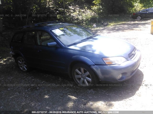 4S4BP62CX77320714 - 2007 SUBARU LEGACY OUTBACK 2.5I LIMITED BLUE photo 1