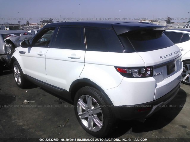 SALVP2BGXFH010433 - 2015 LAND ROVER RANGE ROVER EVOQU PURE PLUS WHITE photo 3