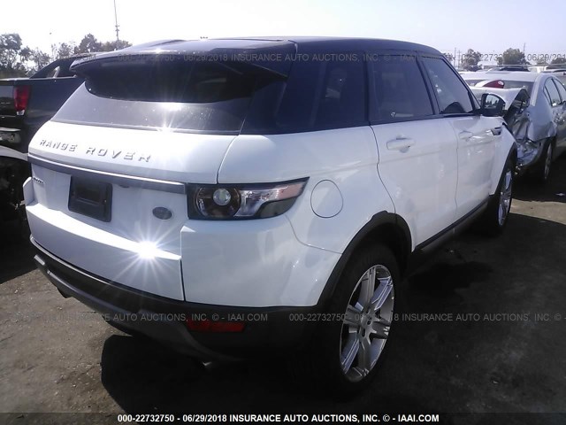 SALVP2BGXFH010433 - 2015 LAND ROVER RANGE ROVER EVOQU PURE PLUS WHITE photo 4