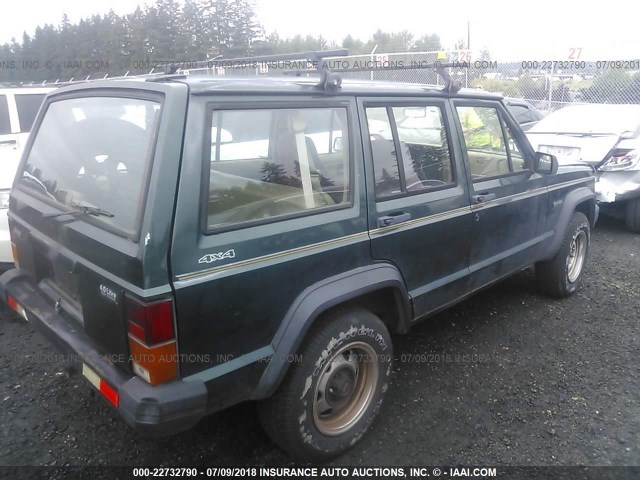 1J4FJ28S3RL143359 - 1994 JEEP CHEROKEE SE GREEN photo 4