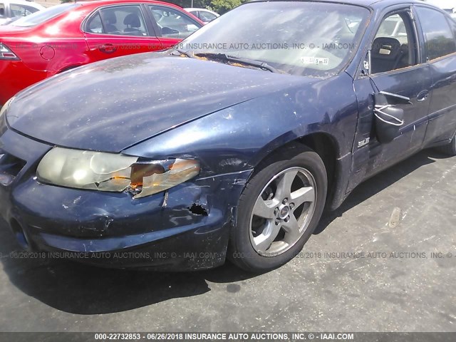 1G2HY54K524227933 - 2002 PONTIAC BONNEVILLE SLE BLUE photo 6