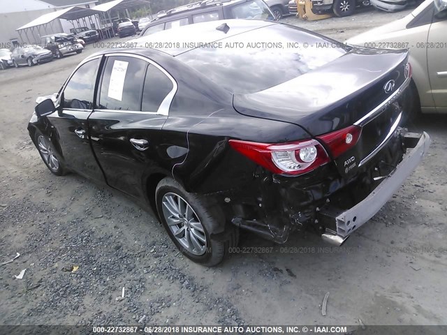 JN1BV7AR7EM693183 - 2014 INFINITI Q50 PREMIUM/SPORT BLACK photo 3