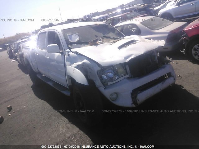 5TEKU72N57Z443561 - 2007 TOYOTA TACOMA DBL CAB PRERUNNER LNG BED WHITE photo 1