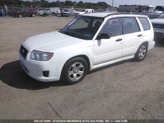 JF1SG63637G739961 - 2007 SUBARU FORESTER 2.5X/SPORTS 2.5X WHITE photo 2