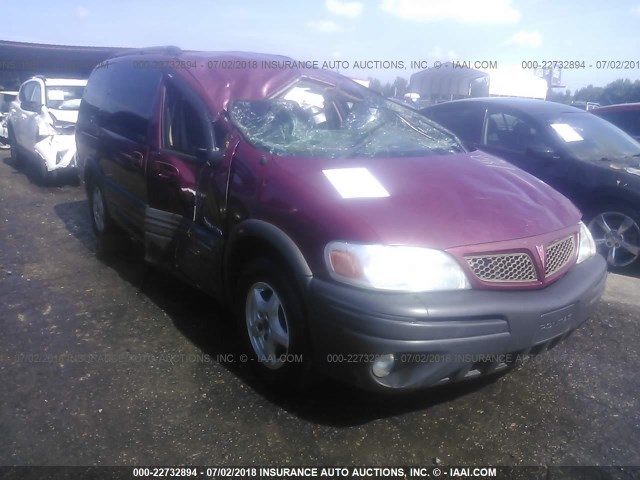 1GMDX03E74D229824 - 2004 PONTIAC MONTANA MAROON photo 1