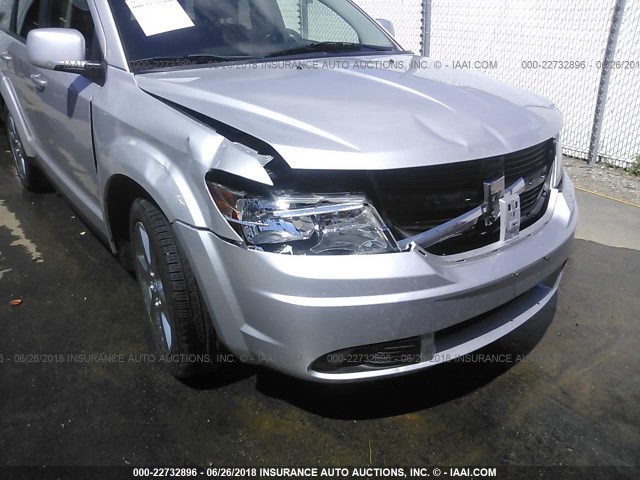 3D4PG5FV0AT201172 - 2010 DODGE JOURNEY SXT SILVER photo 6